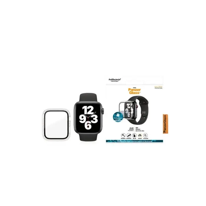PanzerGlass Full Glass Screen Protector For Apple Watch 4/5/6/SE 40mm Clear AB - Electronics