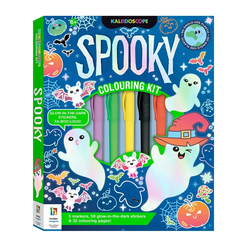 Kaleidoscope Spooky Colouring Kit Kids/Children Fun Colour Activity Pad 6-12y