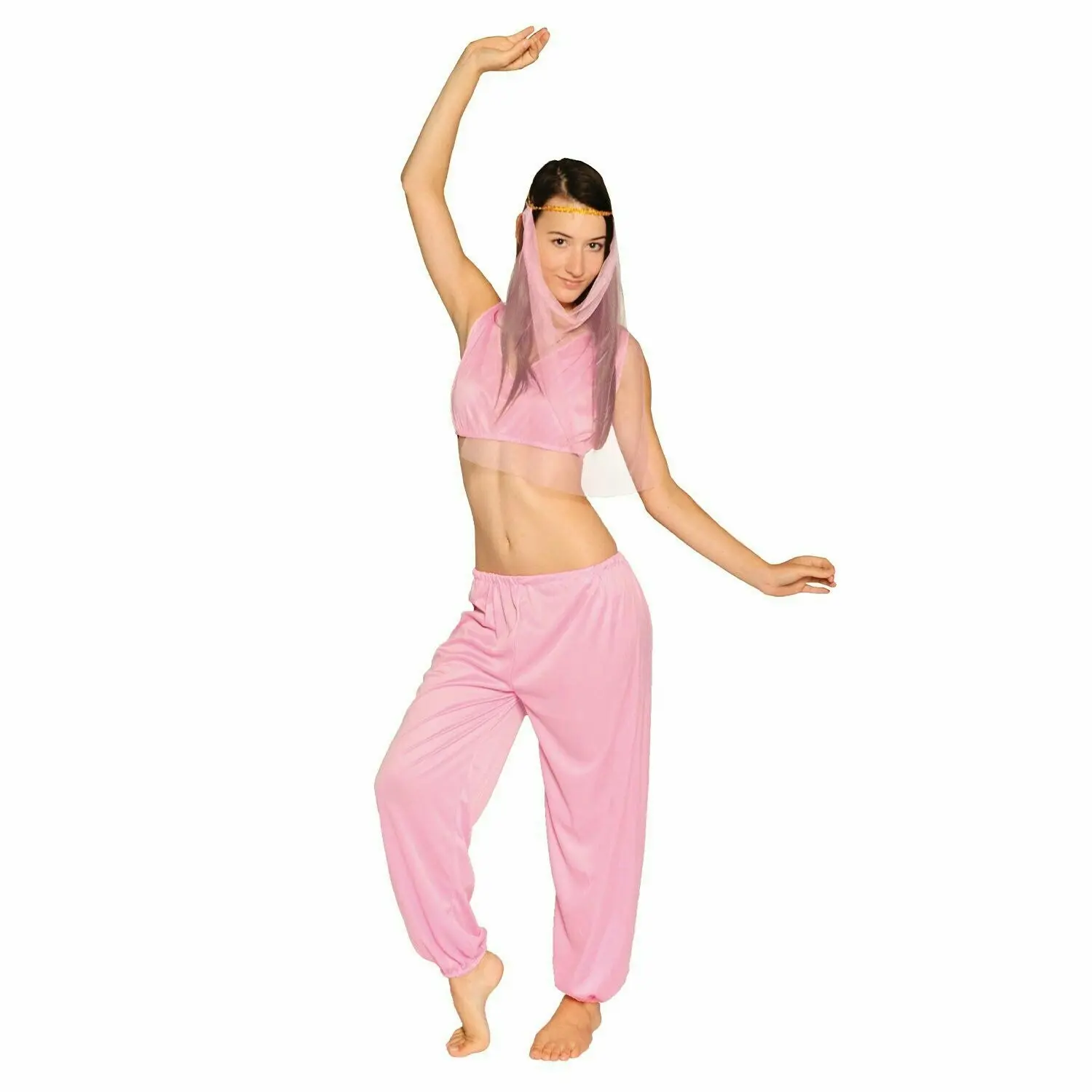 Ladies Arabian Princess Costume Belly Dancer Genie Fancy Party Dress Adult - Fashion