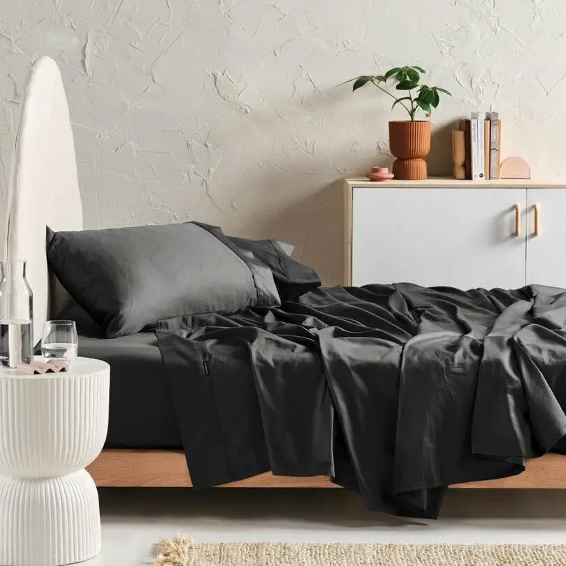 Linen House Augusta 500TC Magnet King Sheet Set - Home & Garden