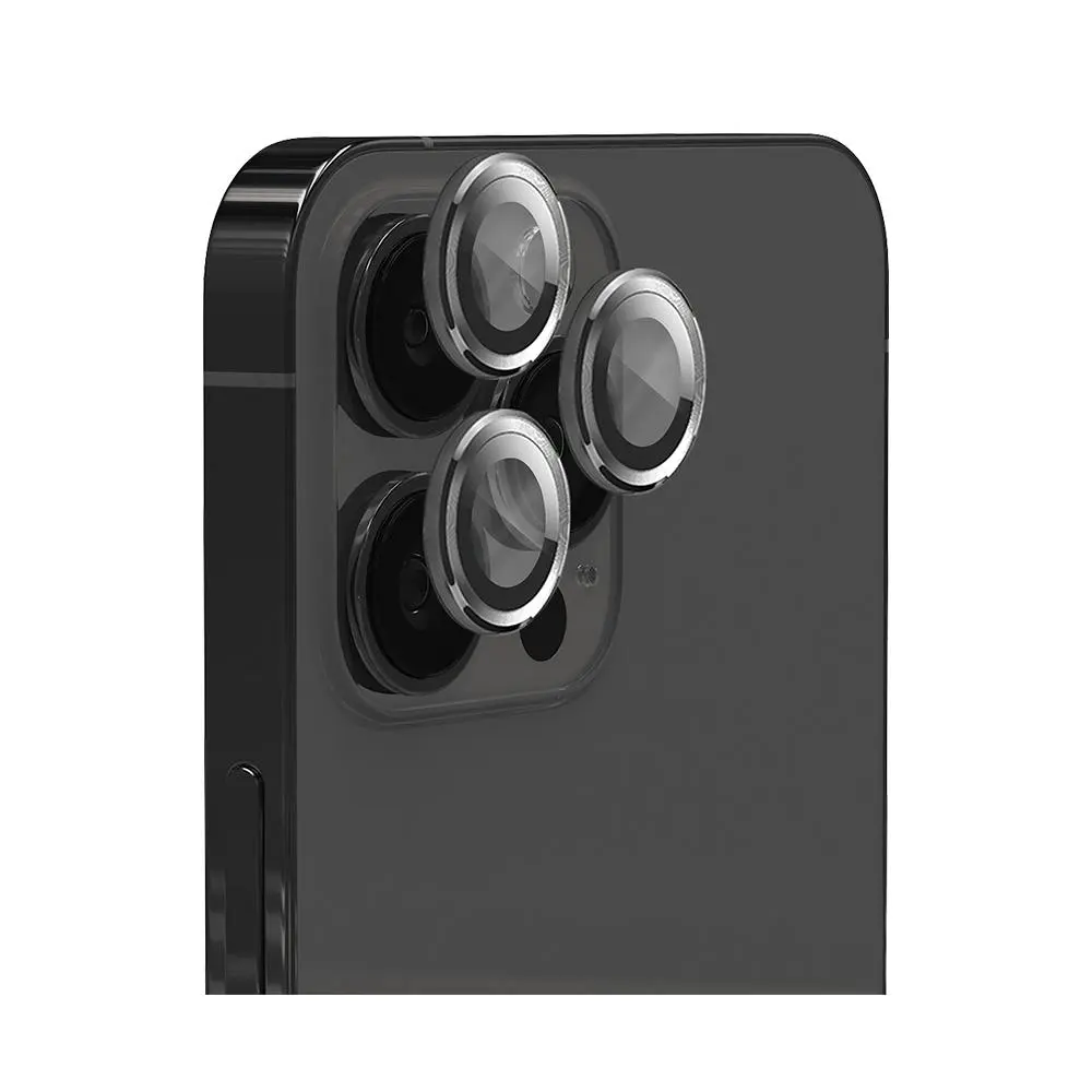EFM Camera Protection Tempered Glass Lens Armour For 15 Pro/15 Pro Max Carbon - Electronics