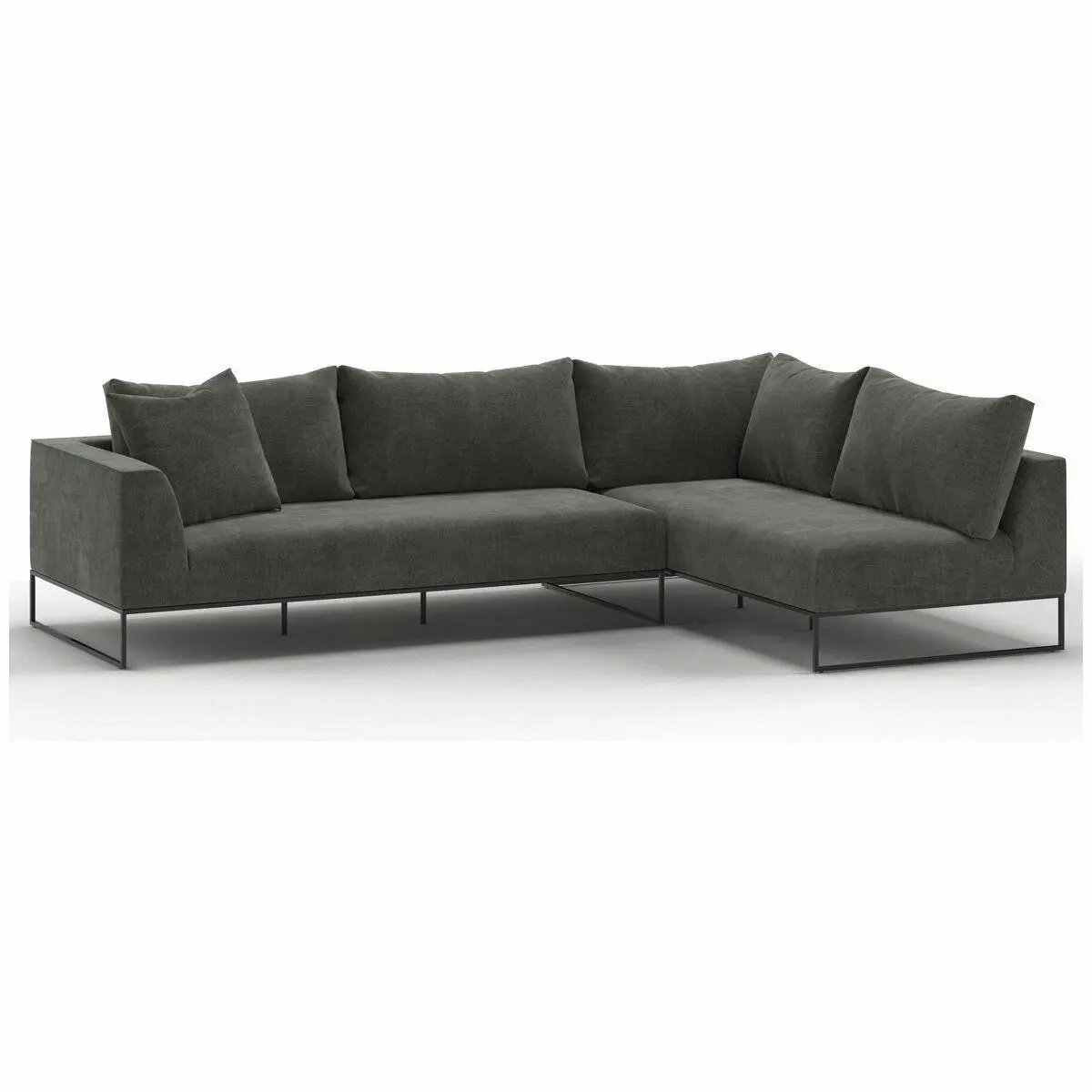 Kalona Vaeroy Modular Four Seater Left Facing Sofa Pewter - Furniture
