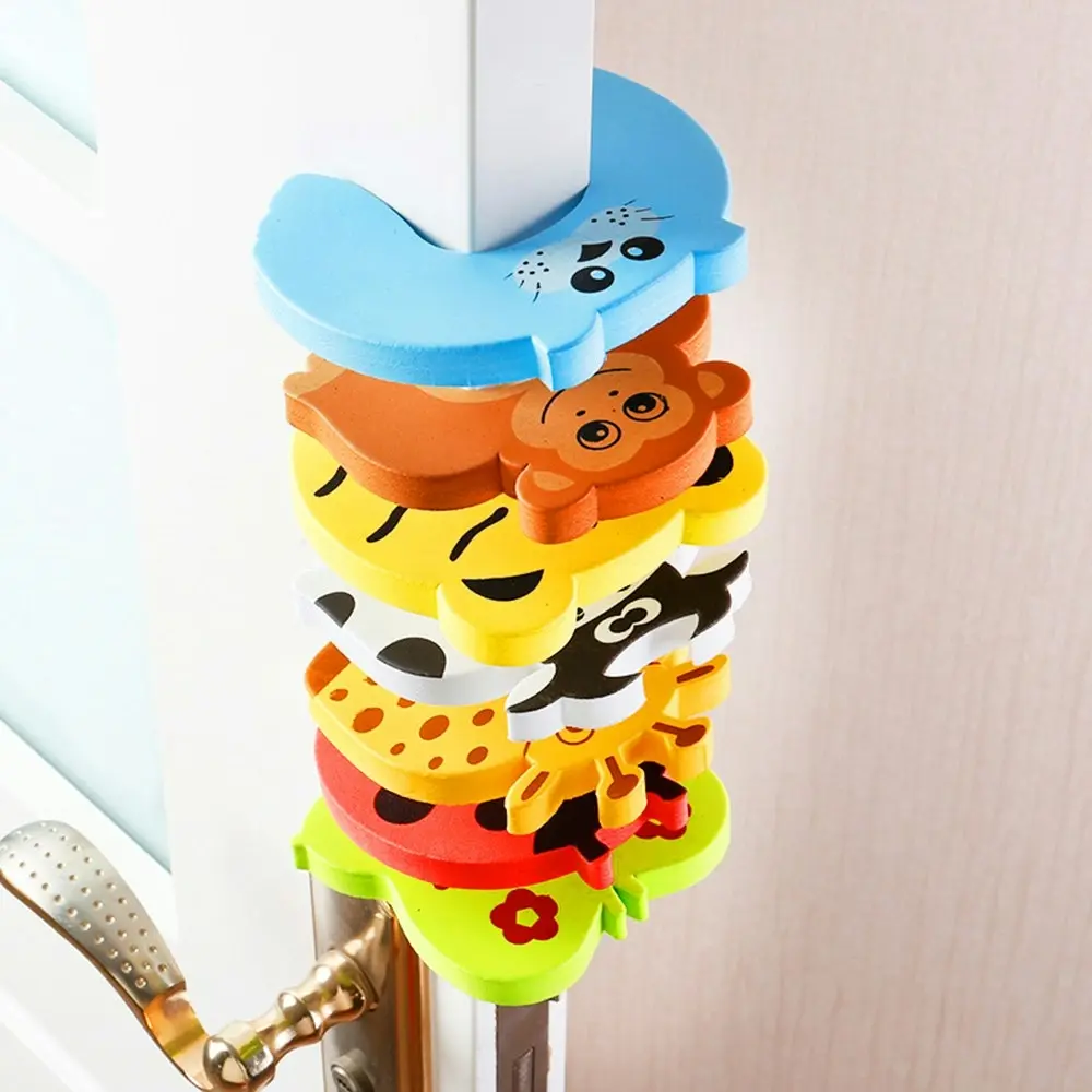 7 Pcs Doorknob Wall Protect Children Door Stopper Holder Kids Finger Protecter - Hardware