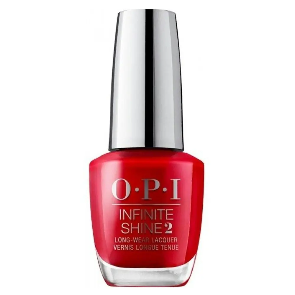 OPI Infinite Shine 15ml Long Wear Lacquer Nail Polish Big Apple Red Manicure - Beauty
