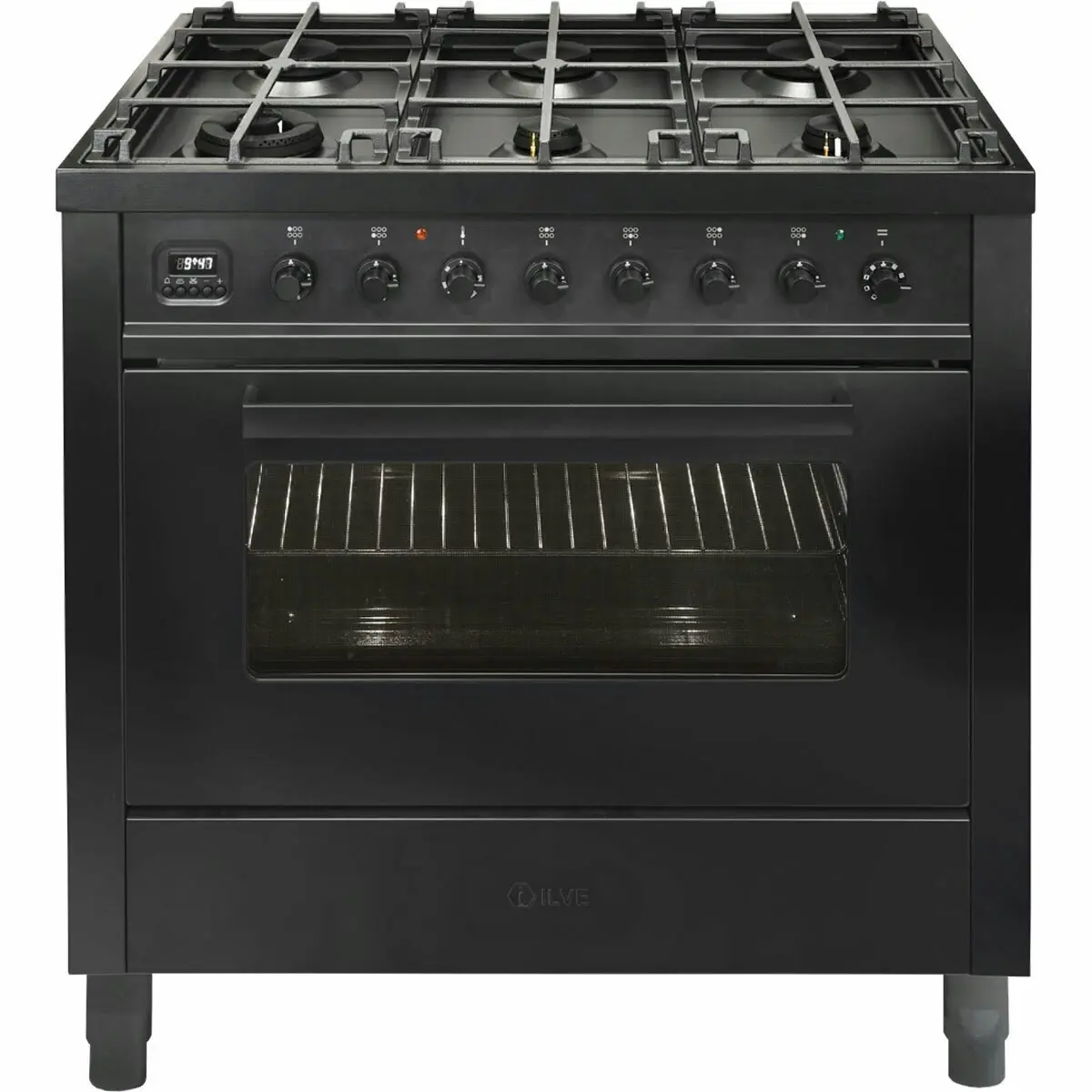 Ilve 90cm Nero Lusso Freestanding Dual Fuel Oven/Stove - Home & Garden