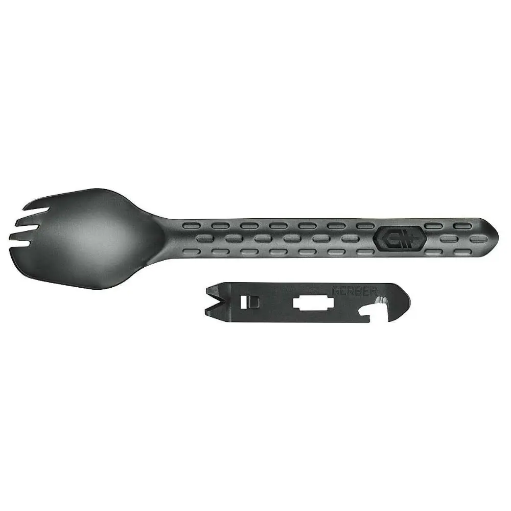 Gerber Devour Spork Camping Fishing Hiking Utencil | Black Oynx 31003419 - Sports & Outdoor